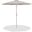 Fiji Fabric Patio Umbrellas In Beige and Matte White