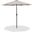 Fiji Fabric Patio Umbrellas In Beige and Matte Black
