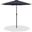 Fiji Fabric Patio Umbrellas In Black and Matte Black