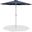 Fiji Fabric Patio Umbrellas In Grey and Matte White