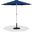 Fiji Aluminum Patio Umbrella with Base Sets In Navy Fabric and Matte White