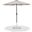 Fiji Aluminum Patio Umbrella with Base Sets In Beige Fabric and Matte Black