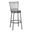 Filmore Grey Oak Seat Metal Back Bar Stool