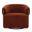 Finley Swivel Accent Chair In Island Rust