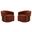 Finley Swivel Accent Chair Set of 2 In Island Rust