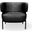 Finn Lounge Chair Black Powder Coated Steel Base In Licorice Boucle
