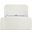 Fira Linen Textured Fabric Upholstered Full Bed In Cream