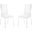 Firenze PU Leather Dining Chair Set of 2 In White