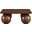 Fitch Oak Veneer Coffee Table In Brown and Walnut