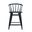Fitz Curved Back Spindle Counter Stool In Black