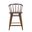 Fitz Solid Wood Curved Back Spindle Counter Stool In Chestnut