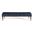 Flannery Mid-Century Bench In Dark Blue and Dark Brown
