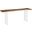 Floating Console Table With Acrylic Legs In Light Brown