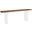 Floating Console Table With Acrylic Legs In Brown