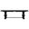 Florence 126 Inch Extension Dining Table In Distressed Black