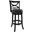Florence 29 Inch Swivel Bar Stool In Black Sandthru Finish