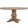 Florence Round Pedestal Dining Table Rustic Smoke