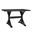 Florence Trestle Table In Antique Black