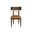 Florian Dining Chair Set of 2 In Chocolate and Tan