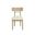 Florian Dining Chair Set of 2 In Light Oak and Geralt Linen