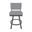Florida 26 Inch Counter Height Swivel Stool In Firestone Grey and Charcoal Gray