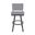 Florida 30 Inch Bar Height Swivel Stool In Firestone Grey and Charcoal Gray
