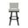 Florida 30 Inch Bar Height Swivel Stool In Sable Onyx and Irish Mist