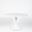 Flute 48 Inch Marble Top Table with 26 Inch Base In White