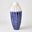 Fluted Large Jar with Lid In Cobalt