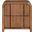 Fluted Nightstand In Walnut