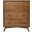 Flynn 4 Drawer Multifunction Chest with Pull Out Tray In Chestnut