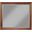 Flynn Two Tone Mirror In Chestnut and White