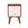Flynn 2 Drawer Two Tone Nightstand In Chestnut and White