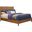 Flynn California King Panel Bed In Chestnut