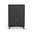 Flynn Large Bar Cabinet with Drop Down Tray In Black