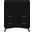 Flynn 4 Drawer Multifunction Chest with Pull Out Tray In Black