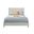 Flynn Full Panel Bed In Gray