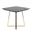 Folia Dinette Table In Gold and Black