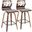 Folia Counter Stool Set of 2 In Light Grey
