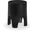 Foligno Marble Finish Concrete End Table In Black