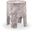 Foligno Marble Finish Concrete End Table In Brown