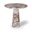 Fontelina 30 Inch Genuine Marble Bistro Dining Table In Breccia