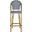 Ford Navy and White Indoor/Outdoor Stacking French Bistro Bar Stool