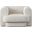 Form Chair In Ivory Boucle Fabric