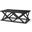 Forsey Black Wood Rectangular Coffee Table