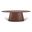 Fortaleza 86 Inch Oval Dining Table In Nogal