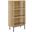 Fortitude Three Tier Display Cabinet In Oak