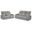 Fortuner Power Reclining Living Room Set In Gray