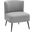 Fran Slipper Chair In Black and Gray