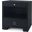 Frances 2-Drawer Side Table In Satin Black